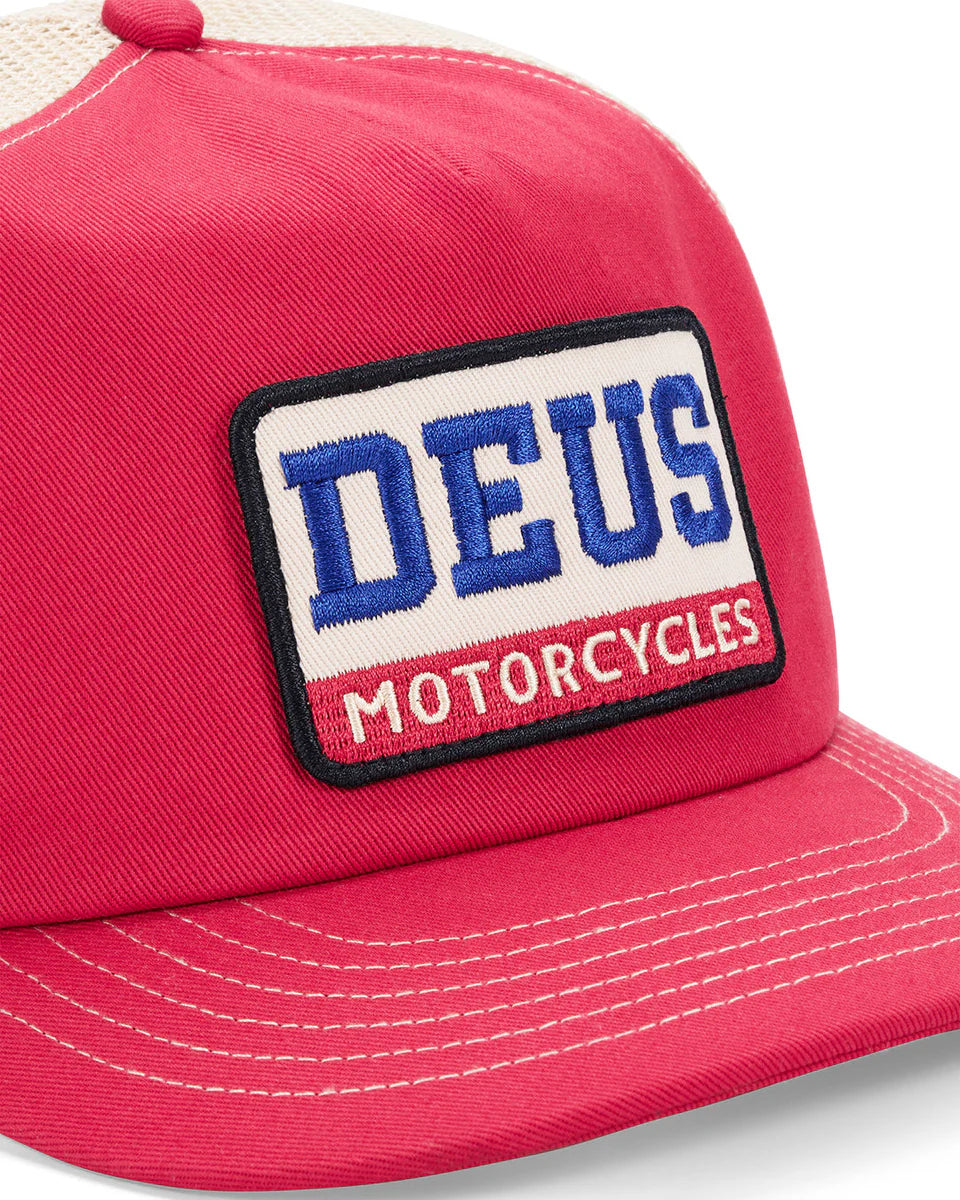 DEUS MALDEN TRUCKER CAP - MELON RED