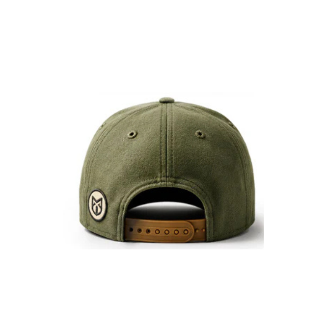 MANX IRON GREEN-BROWN VINTAGE CAP