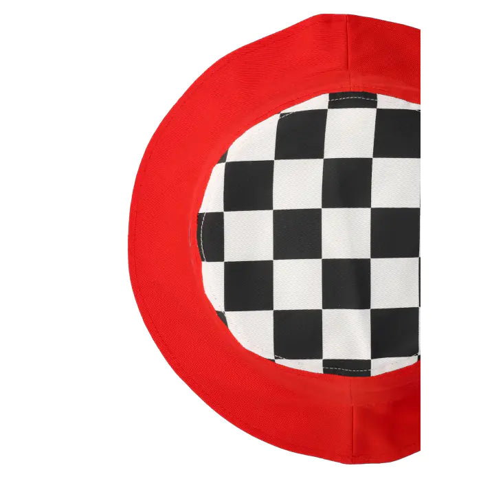 DUCATI CORSE KID BUCKET CHEQUERED FLAG CAP