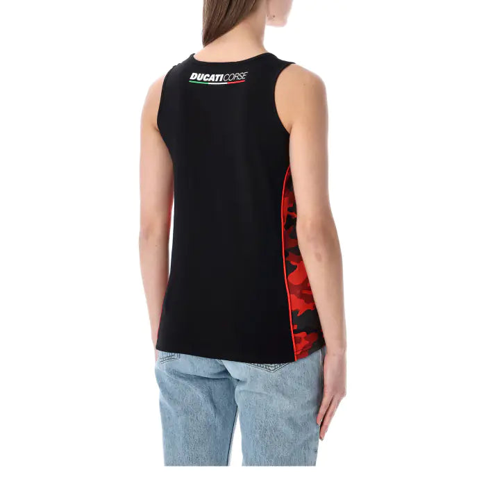 DUCATI CORSE WOMAN TANK-TOP CAMO DETAILS