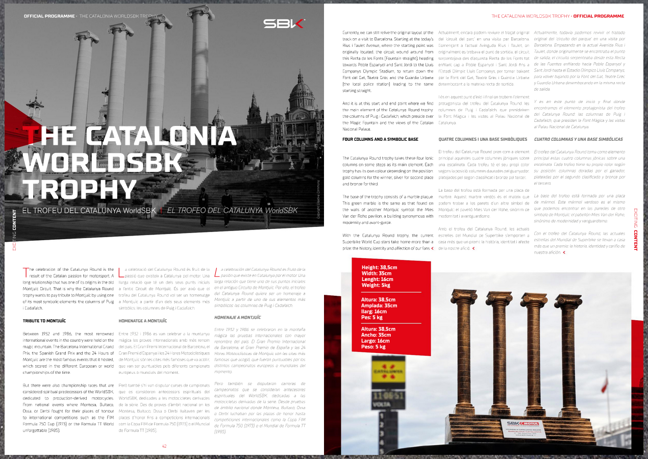 2022 CATALUNYA OFFICIAL PROGRAMME WORLDSBK