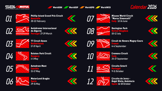 2026 WorldSBK calendar: save your dates!