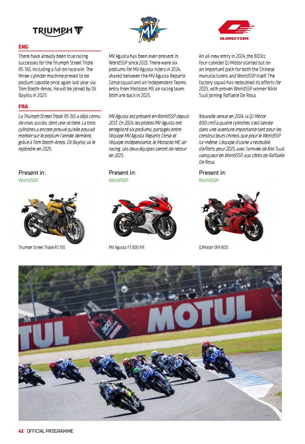 2025 MAGNY-COURS OFFICIAL PROGRAMME WORLDSBK