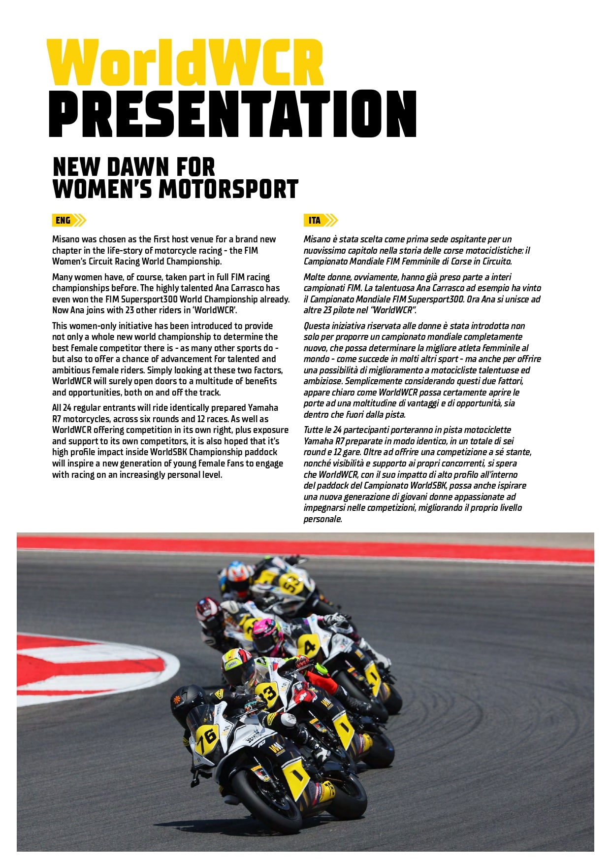 2024 CREMONA OFFICIAL PROGRAMME WORLDSBK