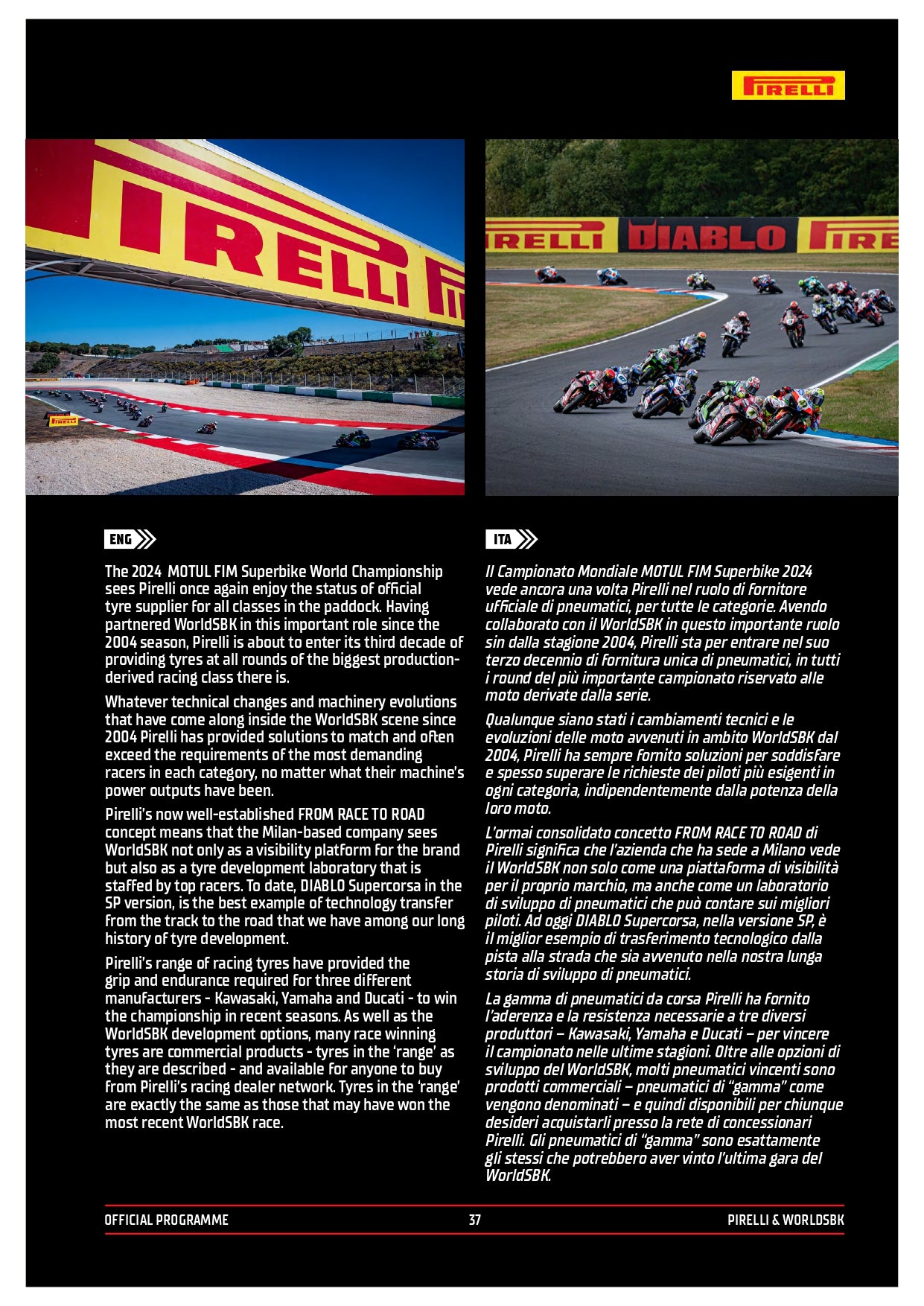 2024 CREMONA OFFICIAL PROGRAMME WORLDSBK