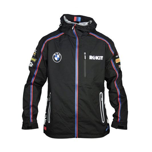 BMW ROKIT MEN'S ALL BLACK WOVEN RAIN JACKET