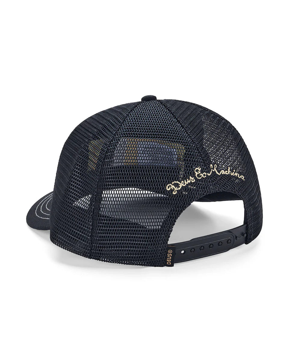 DEUS MALDEN TRUCKER CAP - BLACK