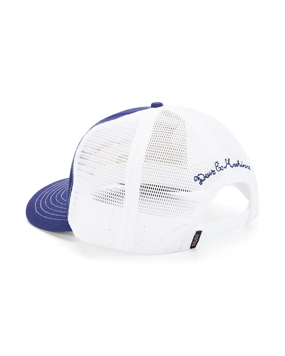 DEUS MALDEN TRUCKER CAP - MECHANIC BLUE