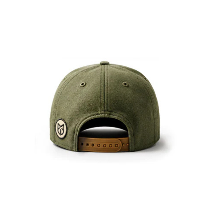 MANX IRON GREEN-BROWN VINTAGE CAP