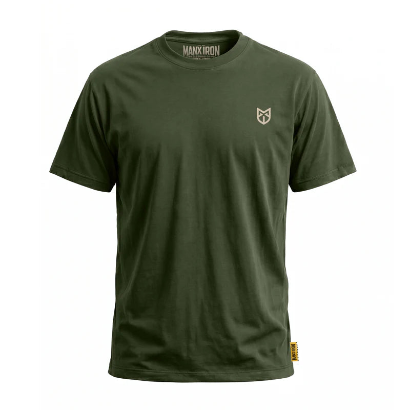 MANX IRON MAN & WHEEL T-SHIRT