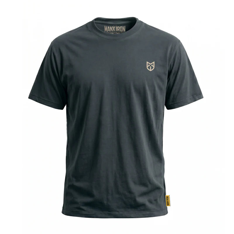 MANX IRON MAN & WHEEL T-SHIRT