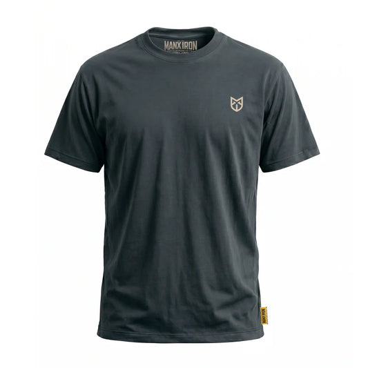 MANX IRON MAN & WHEEL T-SHIRT