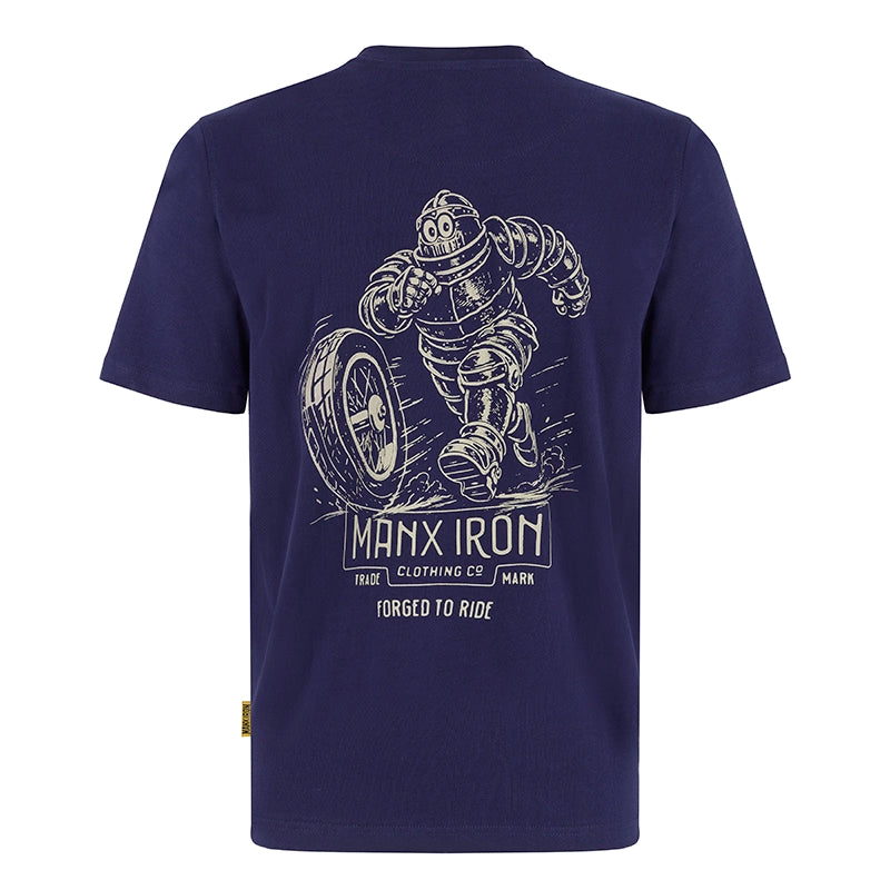 MANX IRON MAN & WHEEL T-SHIRT
