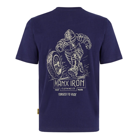 MANX IRON MAN & WHEEL T-SHIRT