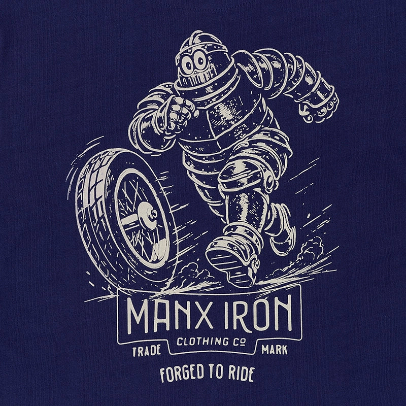 MANX IRON MAN & WHEEL T-SHIRT