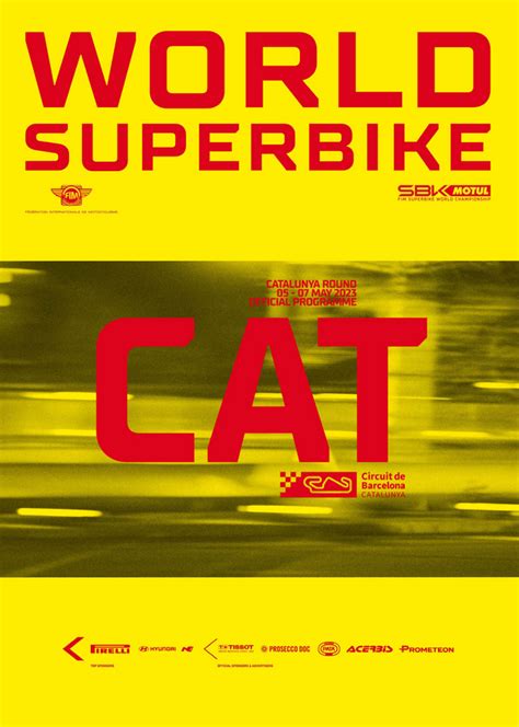 2023 CATALUNYA OFFICIAL PROGRAMME WORLDSBK