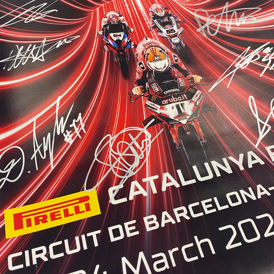CATALUNYA ROUND OFFICIAL SIGNED POSTER 2024