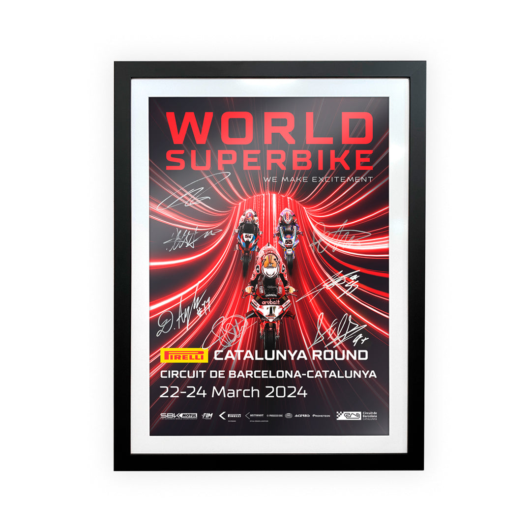 CATALUNYA ROUND OFFICIAL SIGNED POSTER 2024