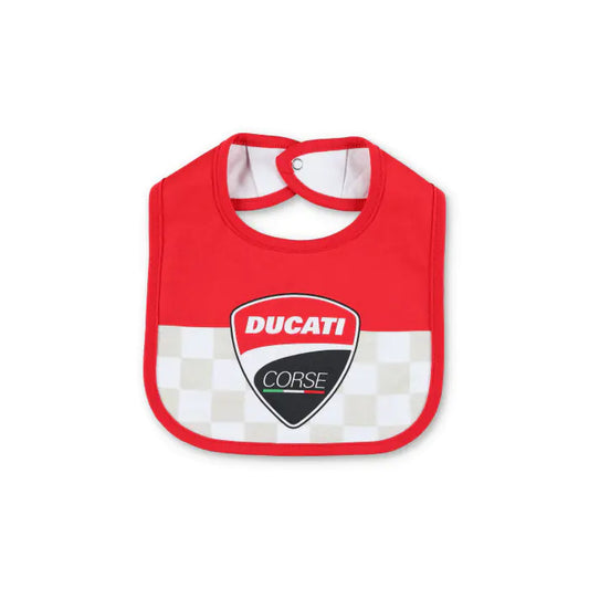 DUCATI CORSE BABY BIB CHESS TEXTURE
