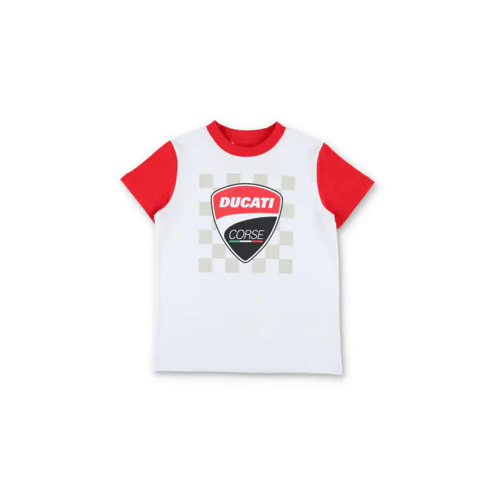 DUCATI CORSE KID T-SHIRT CHESS TEXTURE